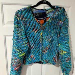 One of  a Kind Reversible Jacket Fits Size 8 and under